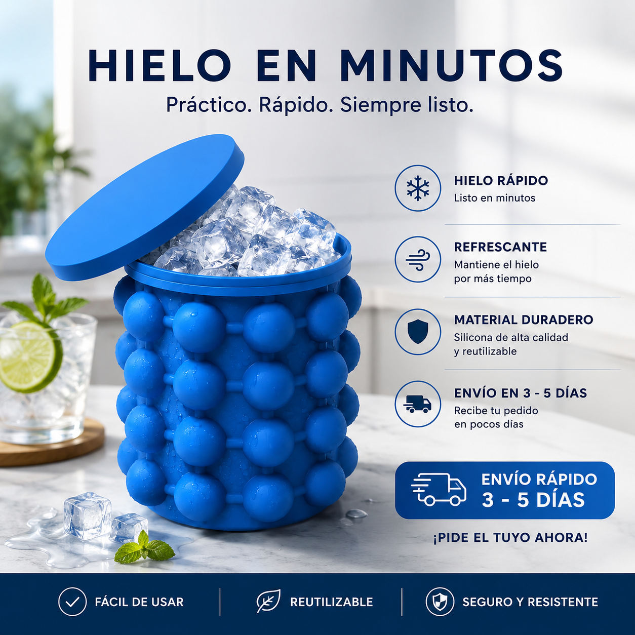 Cubo de Hielo 2 en 1